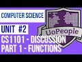 CS1101 Discussion Unit 2 - Part 1