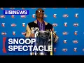 Download Lagu Snoop Dogg warms up at Melbourne club's before Grand Final | 9 News Australia