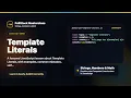 Template Literals Explained FullStack Masterclass JavaScript Course
