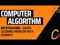 BACKTRACKING GRAPH COLORING PROBLEM WITH EXAMPLE