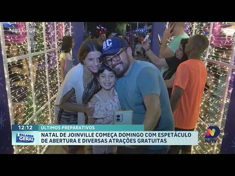 Natal de Joinville começa domingo com espetáculo de abertura e diversas atrações gratuitas