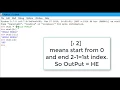 Python indexing and slicing in Python Part - 2