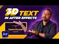 Create Dynamic 3D Text in After Effects Adobe x filmriot