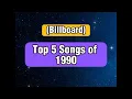 Lagu Top 5 Songs of 1990 #madonna #bellbivdevoe #sineadoconnor #roxette #wilsonphillips #90smusic #90s