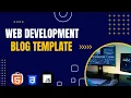 Killer Responsive Blog Template Pure HTML CSS JavaScript