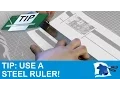 Tip Use a Steel Ruler - Dining Table Print Play