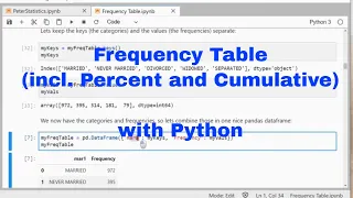 Python - Frequency Table