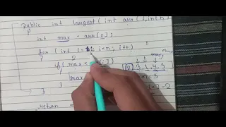 Largest element in an array Geeks for Geeks Question