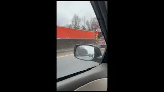 Crash closes lane on I-77 North