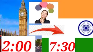 London vs India time comparison
