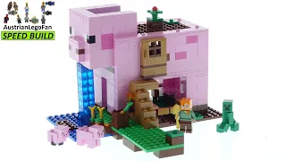 Lego Minecraft 21170 The Pig House - Lego Speed Build Review