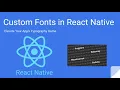 Custom Fonts in React Native Elevate Your App s Typography Game