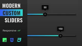 Custom Range Slider Design HTML CSS Javascript Quick Tutorial