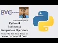 Python 3Tutorial In Bengali - Booleans Comparison Operators