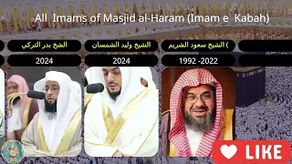 تعرف على قائمة أئمة الحرم المكي حفظهم الله دندنها