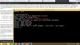 Sqlite part2 create and drop table