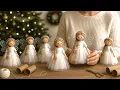 Anyone Can Make Those Christmas Angels Using Just Cardboard Tubes