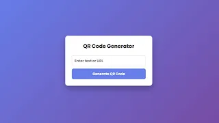 QR Code Generator Website using HTML CSS JS Step-by-Step Tutorial