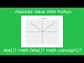 Absolute Value of Real and Complex Numbers in Python - abs math fabs math copysign Tutorial