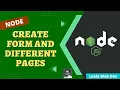4 Create Form with Post method and redirect to different page after submitting data - NodeJS