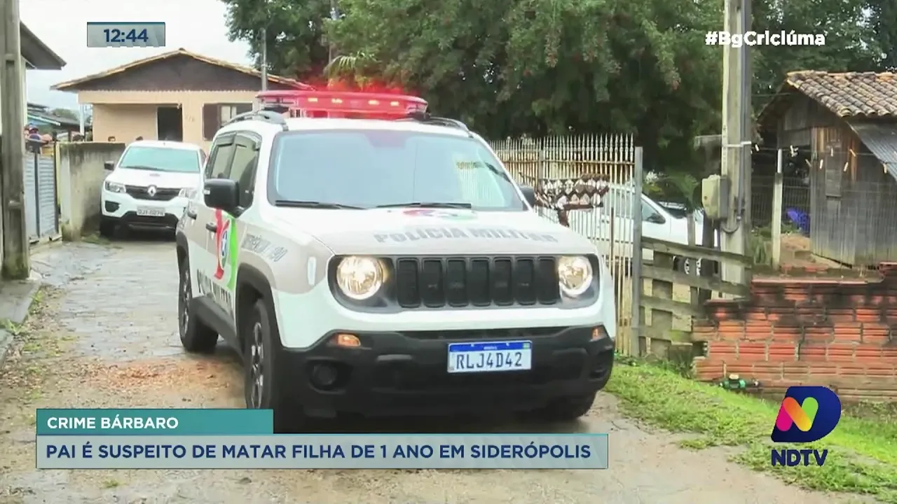 Bebê de um ano morre após ser sufocada com travesseiro, em Siderópolis