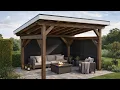 10x12 Modern Lean to Gazebo Plans