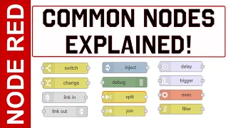Node-Red Tutorial - Common Nodes Explained Chapters in the Timestamps