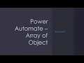Power Automate - Object Array OData Filter Query