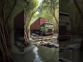 Download Lagu Rusty Container Truck in Swamp Surrounded by Crocodiles looks like Pizza Slices and a Fireplace