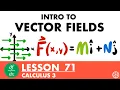 Intro to Vector Fields Calculus 3 Lesson 71 - JK Math