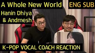 Download K-pop Vocal Coach reacts to A Whole New World - Hanin Dhiya \u0026 Andmesh MP3