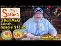 LONG ISLAND EATS New SAKANA Japanese Asian Cuisine 3 Role Maki Lunch Special JKMCraveTV