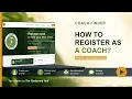 How to Register as a Coach on Coach Finder Full Walkthrough