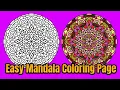 Mandala Coloring Page Colored With Relaxing Music Colored By Osman Mandalas World 157