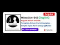 Template Driven Form Example Angular tutorial in English Session-243