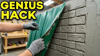 10 Ways! You won’t believe how easy it is to build a brick wall using a piece of roofing material!