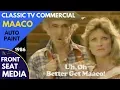 Maaco Auto Paint Classic TV Commercial 1986 - Uh Oh Better Get Maaco