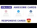 CSS Card with Hover Effect HTML CSS3 Tutorials 2021