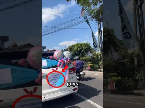 Di klaksoni warga sepanjang jalan#shorts #viralvideo