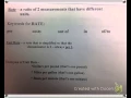 Ratios and Unit Rates Notes