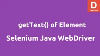 Selenium Java getText retrieve elements Text