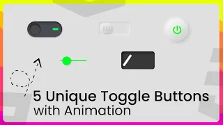 5 Unique Animated Toggle Buttons Using Only CSS No JavaScript Needed CSS Toggle Button