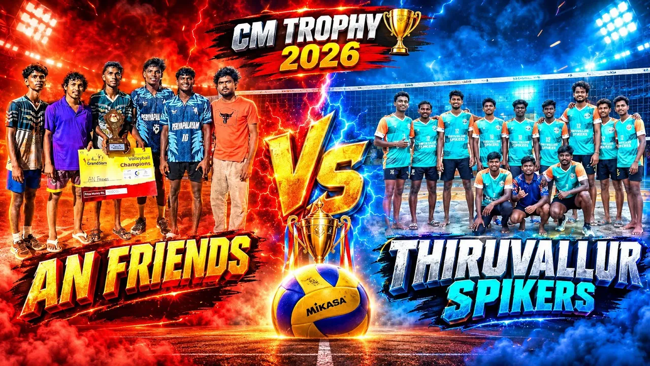 CMTROPHY🏆 2026 | Final Match 🤩 AN Friends 🆚 Thiruvallur Spikers⚡️🔥 44000 Rupes cash price #cmtrophy
