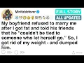 My boyfriend refused to marry me after I got fat and told his friends FULL STORY