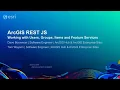 ArcGIS REST JS Working with Users Groups Items and Features