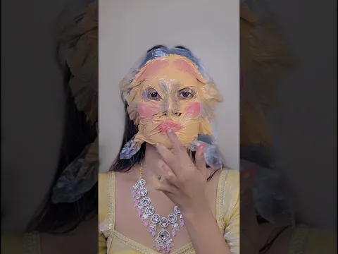 Tried This Crazy Makeup Process 😱💄 | Ganesh Chaturthi Look ✨#makeup #ganeshchaturthi
