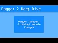 Dagger 2 Deep Dive - Dagger Codegen GitHubApi Module changes