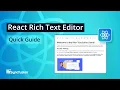 React Rich Text Editor The Ultimate Feature Walkthrough
