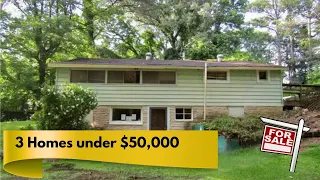 3 Homes for sale under 50 000