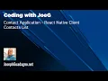 Coding with JoeG - React Native Client